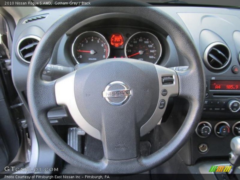 Gotham Gray / Black 2010 Nissan Rogue S AWD