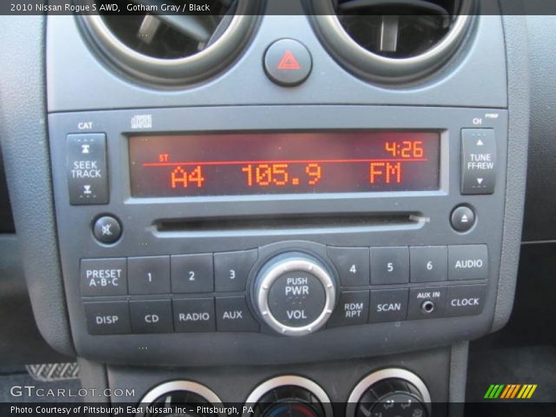 Gotham Gray / Black 2010 Nissan Rogue S AWD