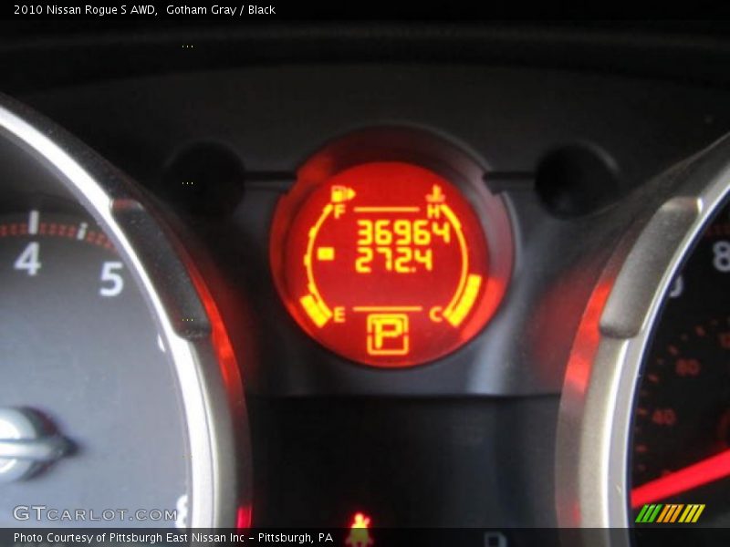 Gotham Gray / Black 2010 Nissan Rogue S AWD