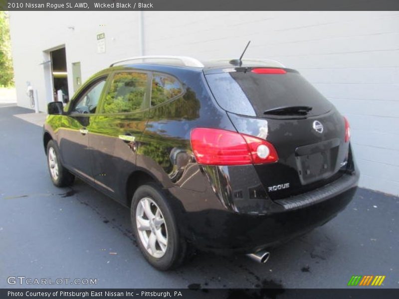 Wicked Black / Black 2010 Nissan Rogue SL AWD