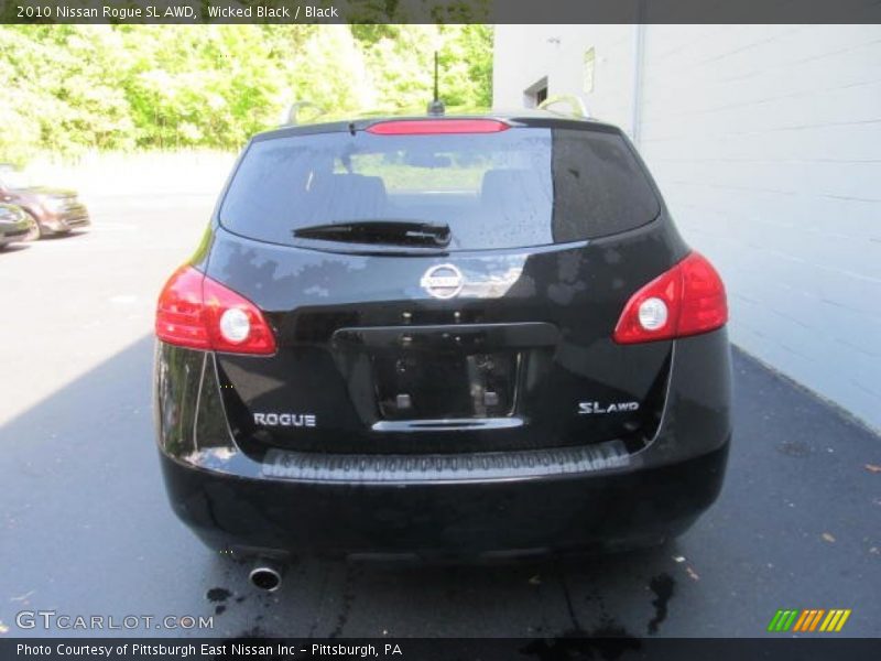 Wicked Black / Black 2010 Nissan Rogue SL AWD