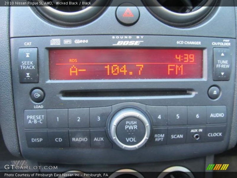 Wicked Black / Black 2010 Nissan Rogue SL AWD