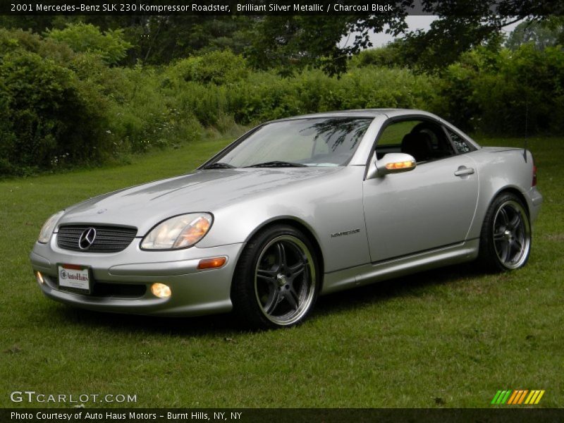 Brilliant Silver Metallic / Charcoal Black 2001 Mercedes-Benz SLK 230 Kompressor Roadster