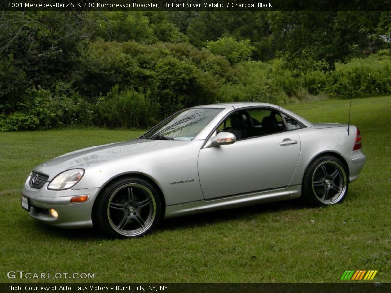 Brilliant Silver Metallic / Charcoal Black 2001 Mercedes-Benz SLK 230 Kompressor Roadster