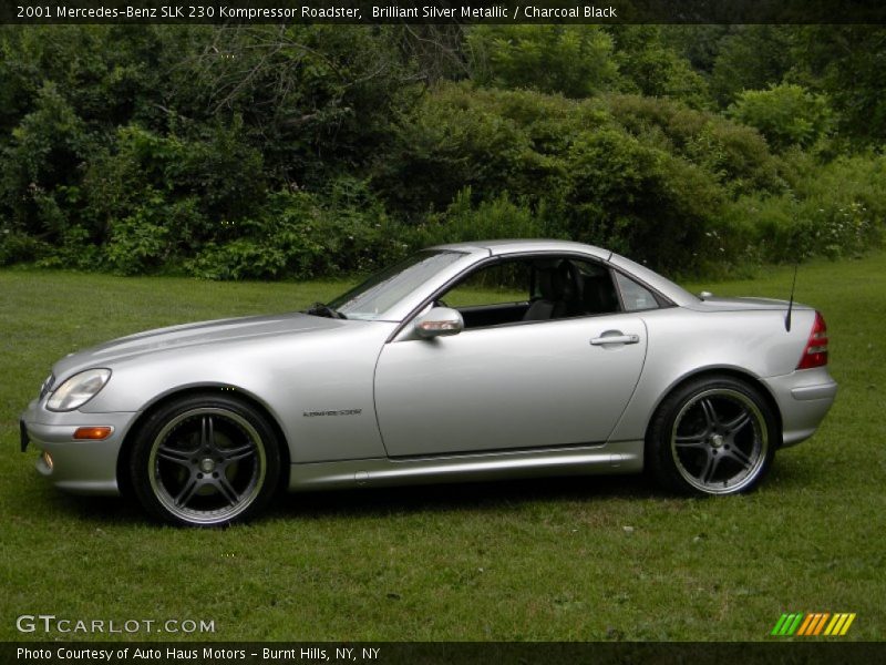 Brilliant Silver Metallic / Charcoal Black 2001 Mercedes-Benz SLK 230 Kompressor Roadster