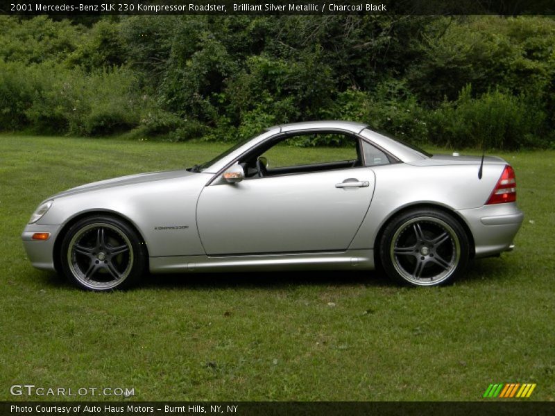 Brilliant Silver Metallic / Charcoal Black 2001 Mercedes-Benz SLK 230 Kompressor Roadster