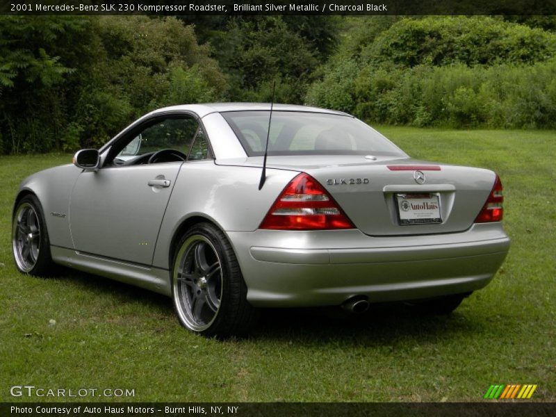 Brilliant Silver Metallic / Charcoal Black 2001 Mercedes-Benz SLK 230 Kompressor Roadster