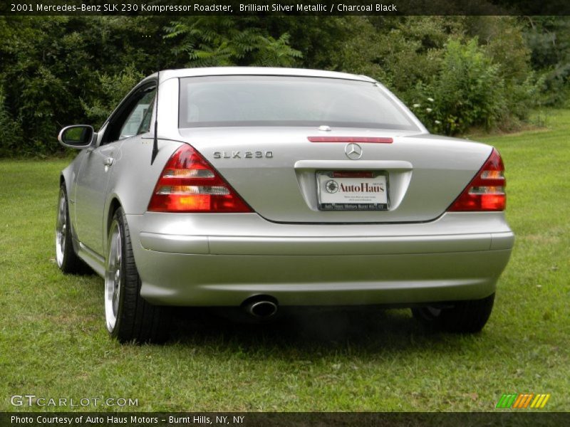 Brilliant Silver Metallic / Charcoal Black 2001 Mercedes-Benz SLK 230 Kompressor Roadster