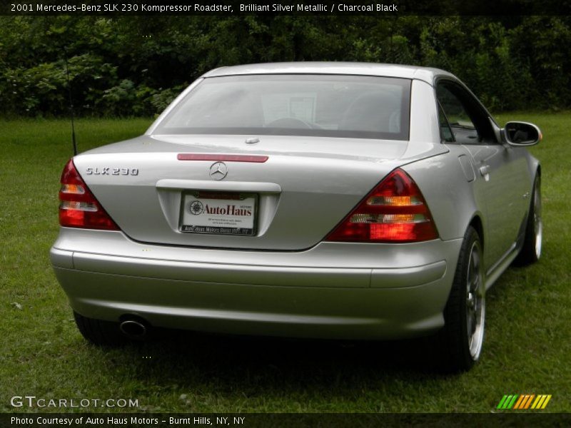 Brilliant Silver Metallic / Charcoal Black 2001 Mercedes-Benz SLK 230 Kompressor Roadster