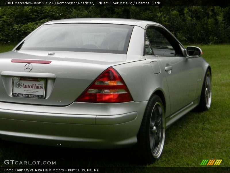 Brilliant Silver Metallic / Charcoal Black 2001 Mercedes-Benz SLK 230 Kompressor Roadster