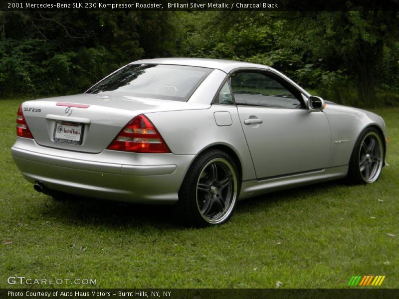 Brilliant Silver Metallic / Charcoal Black 2001 Mercedes-Benz SLK 230 Kompressor Roadster