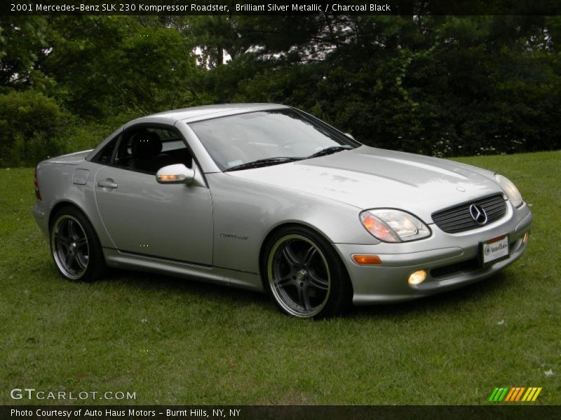 Brilliant Silver Metallic / Charcoal Black 2001 Mercedes-Benz SLK 230 Kompressor Roadster