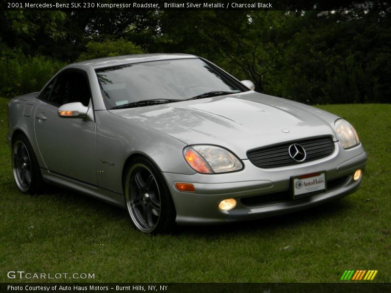 Brilliant Silver Metallic / Charcoal Black 2001 Mercedes-Benz SLK 230 Kompressor Roadster