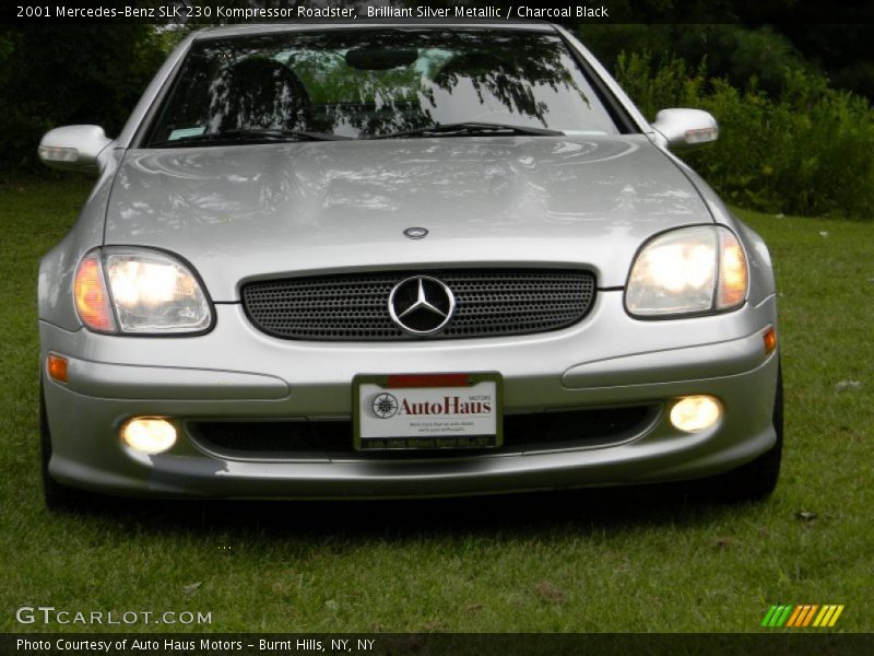 Brilliant Silver Metallic / Charcoal Black 2001 Mercedes-Benz SLK 230 Kompressor Roadster