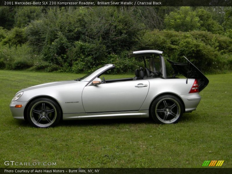 Brilliant Silver Metallic / Charcoal Black 2001 Mercedes-Benz SLK 230 Kompressor Roadster