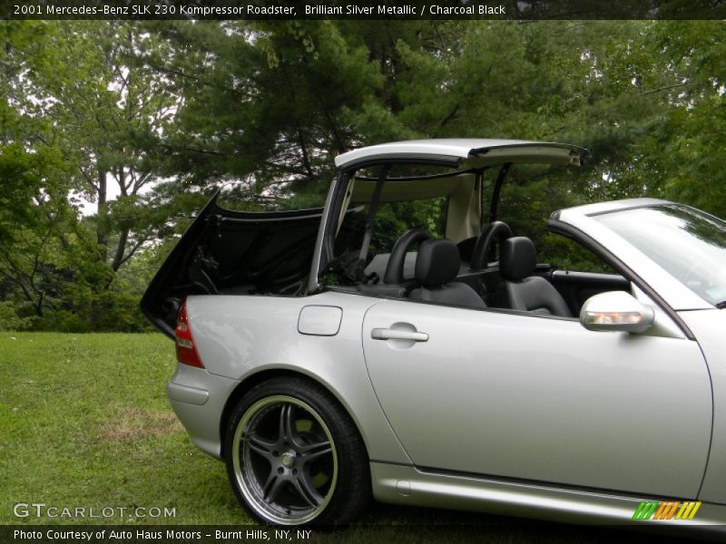 Brilliant Silver Metallic / Charcoal Black 2001 Mercedes-Benz SLK 230 Kompressor Roadster