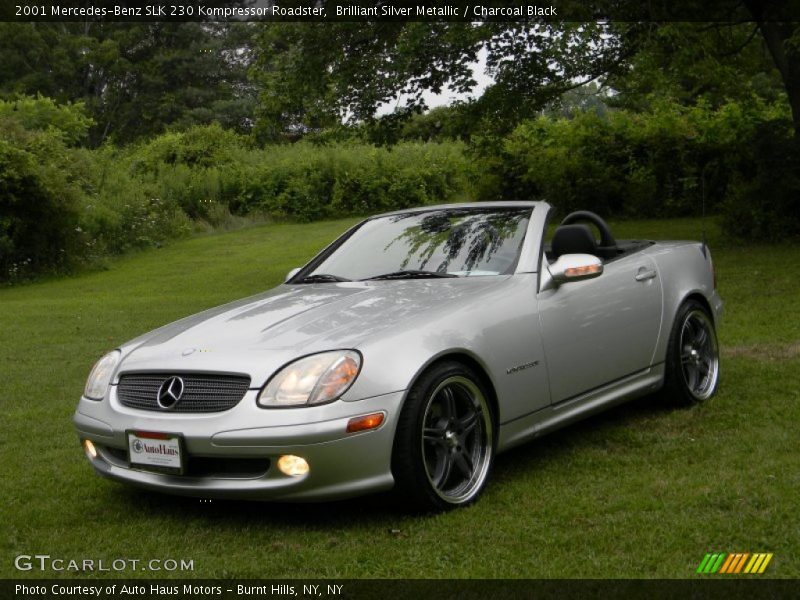 Brilliant Silver Metallic / Charcoal Black 2001 Mercedes-Benz SLK 230 Kompressor Roadster