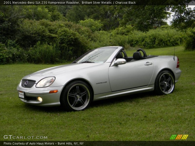 Brilliant Silver Metallic / Charcoal Black 2001 Mercedes-Benz SLK 230 Kompressor Roadster