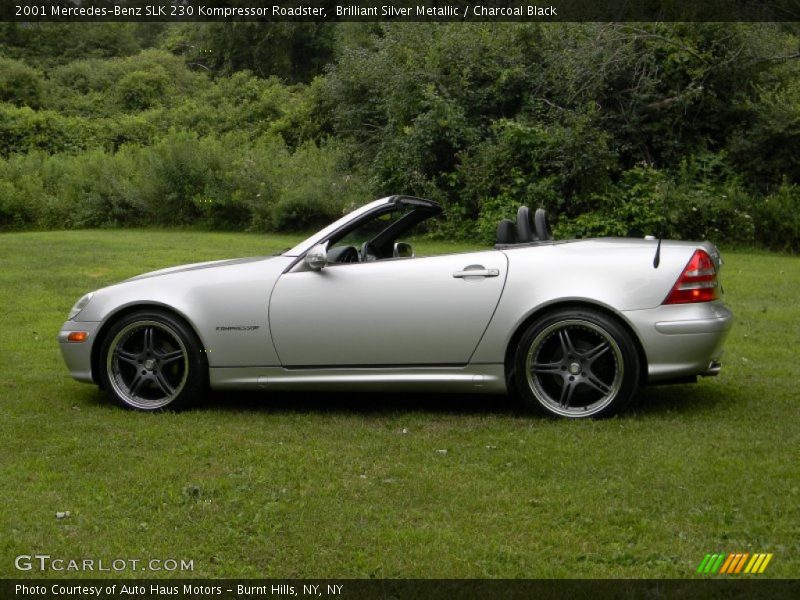 Brilliant Silver Metallic / Charcoal Black 2001 Mercedes-Benz SLK 230 Kompressor Roadster