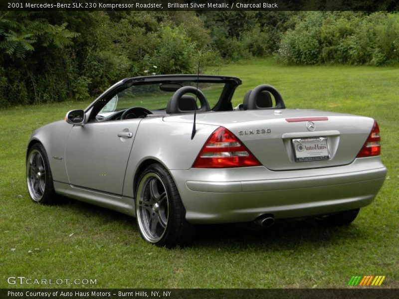 Brilliant Silver Metallic / Charcoal Black 2001 Mercedes-Benz SLK 230 Kompressor Roadster