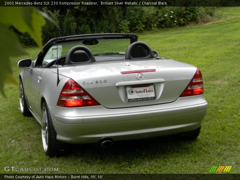 Brilliant Silver Metallic / Charcoal Black 2001 Mercedes-Benz SLK 230 Kompressor Roadster