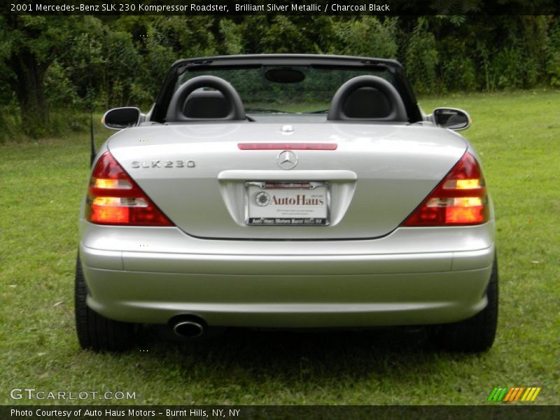 Brilliant Silver Metallic / Charcoal Black 2001 Mercedes-Benz SLK 230 Kompressor Roadster