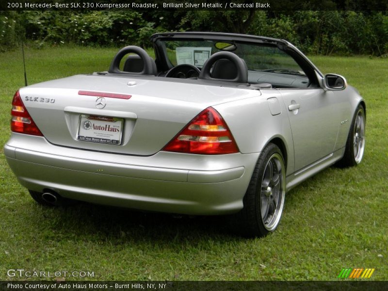 Brilliant Silver Metallic / Charcoal Black 2001 Mercedes-Benz SLK 230 Kompressor Roadster