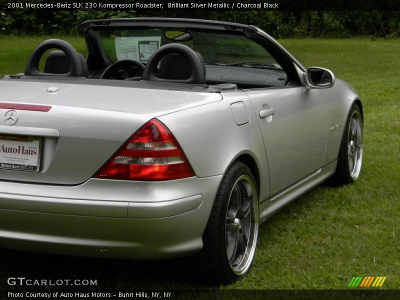 Brilliant Silver Metallic / Charcoal Black 2001 Mercedes-Benz SLK 230 Kompressor Roadster