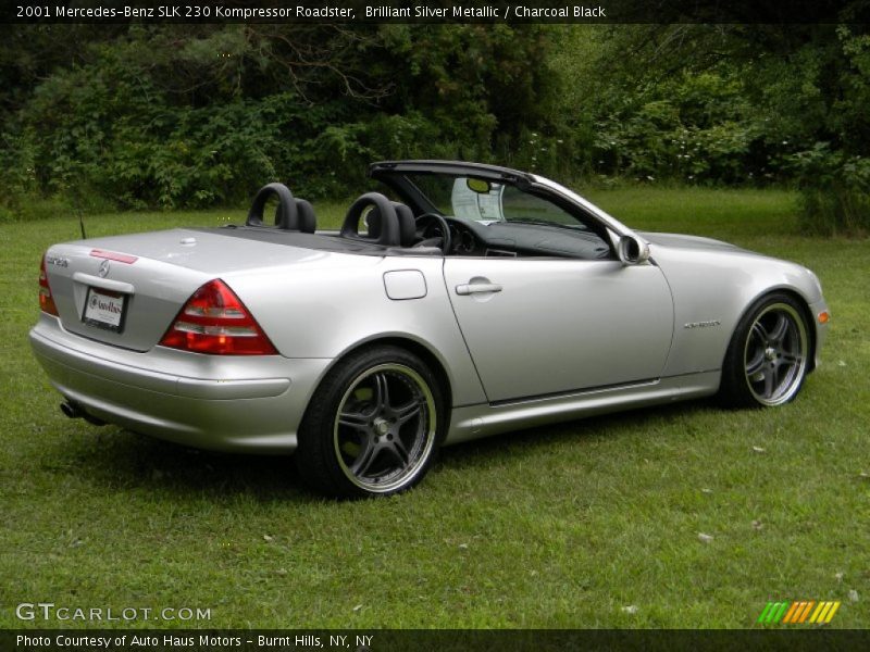 Brilliant Silver Metallic / Charcoal Black 2001 Mercedes-Benz SLK 230 Kompressor Roadster