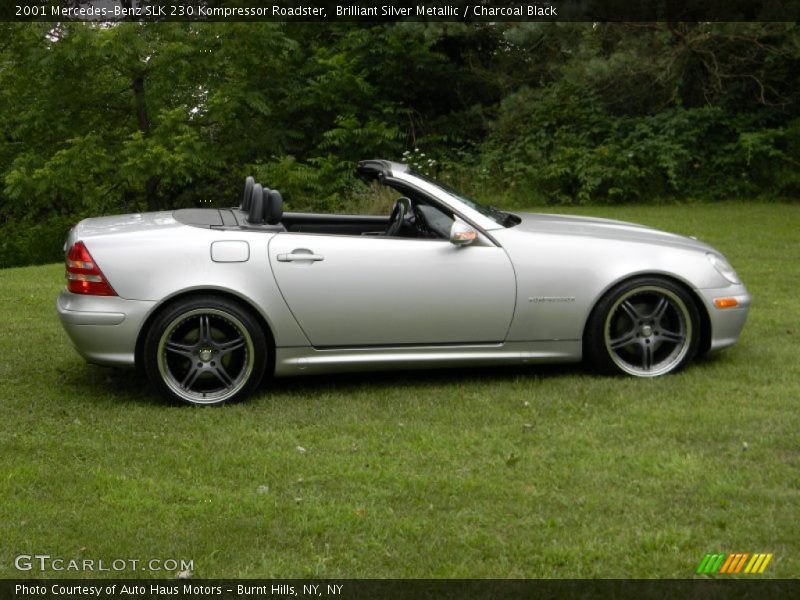 Brilliant Silver Metallic / Charcoal Black 2001 Mercedes-Benz SLK 230 Kompressor Roadster