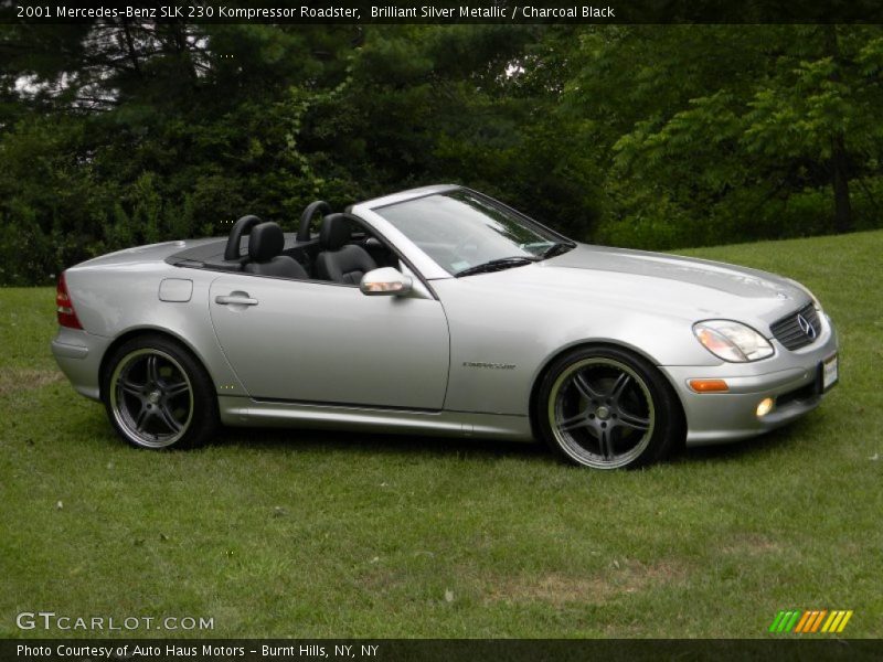 Brilliant Silver Metallic / Charcoal Black 2001 Mercedes-Benz SLK 230 Kompressor Roadster