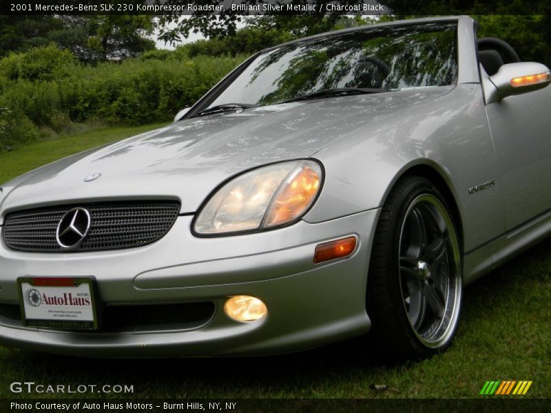 Brilliant Silver Metallic / Charcoal Black 2001 Mercedes-Benz SLK 230 Kompressor Roadster