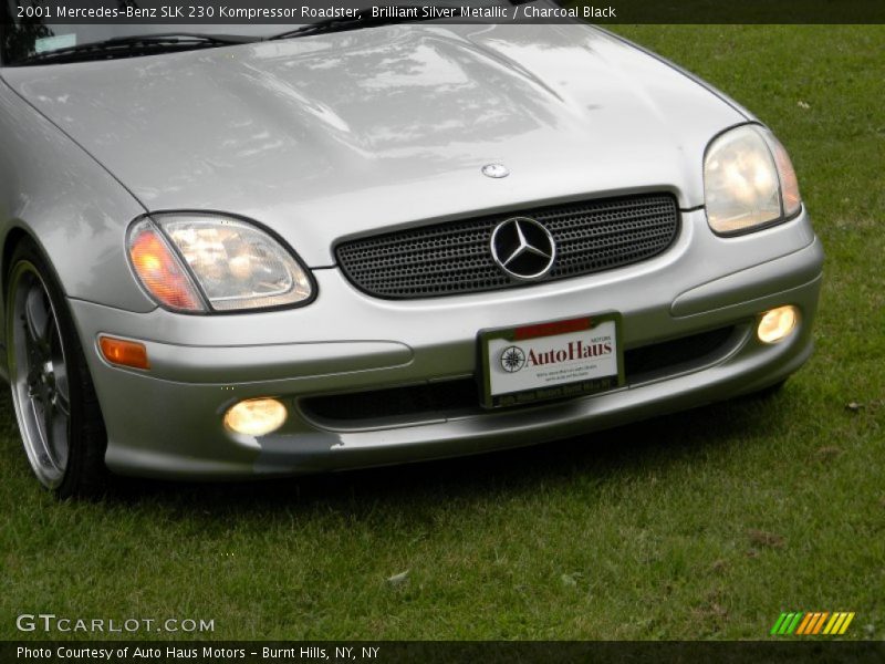 Brilliant Silver Metallic / Charcoal Black 2001 Mercedes-Benz SLK 230 Kompressor Roadster