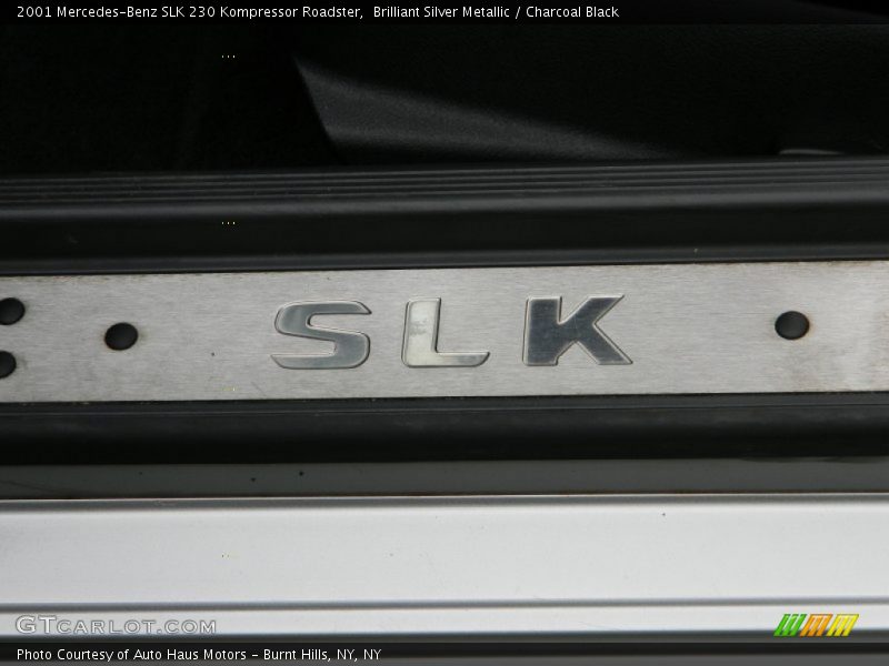 Brilliant Silver Metallic / Charcoal Black 2001 Mercedes-Benz SLK 230 Kompressor Roadster