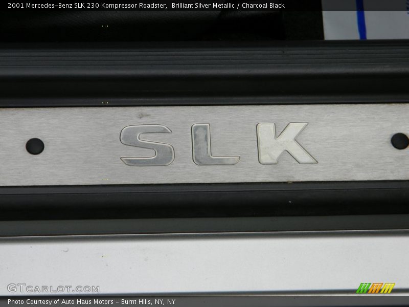 Brilliant Silver Metallic / Charcoal Black 2001 Mercedes-Benz SLK 230 Kompressor Roadster