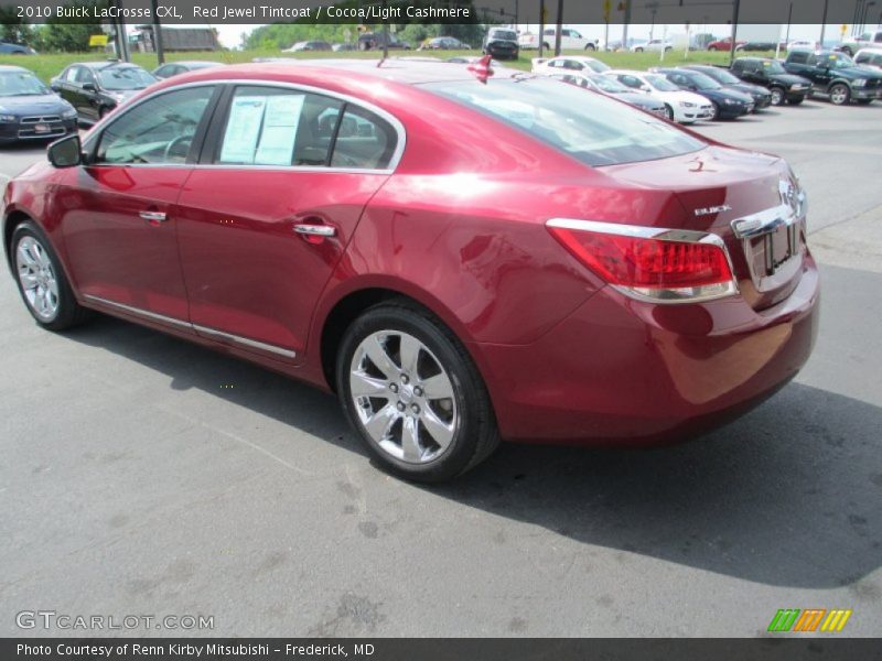 Red Jewel Tintcoat / Cocoa/Light Cashmere 2010 Buick LaCrosse CXL
