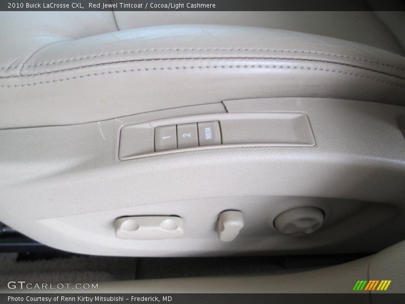 Red Jewel Tintcoat / Cocoa/Light Cashmere 2010 Buick LaCrosse CXL