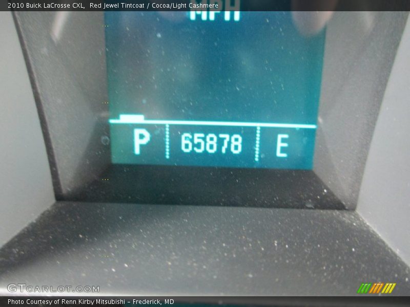Red Jewel Tintcoat / Cocoa/Light Cashmere 2010 Buick LaCrosse CXL