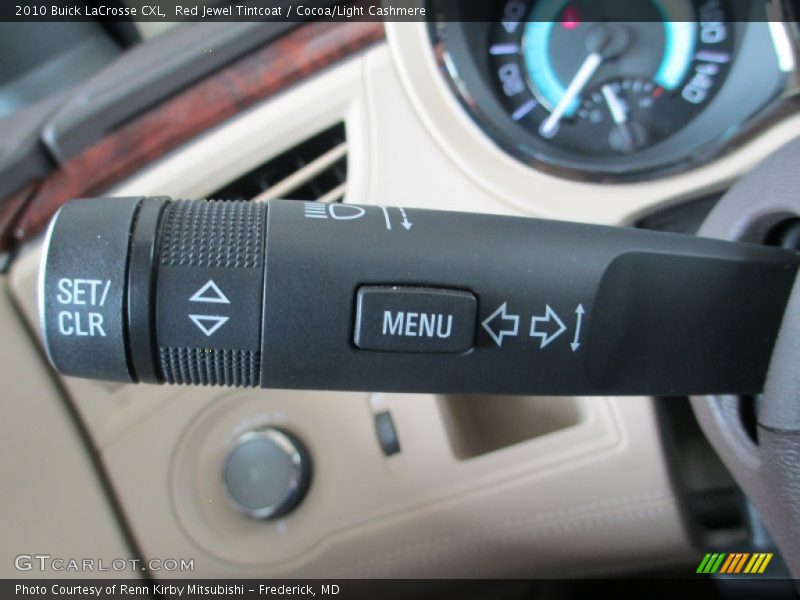 Red Jewel Tintcoat / Cocoa/Light Cashmere 2010 Buick LaCrosse CXL