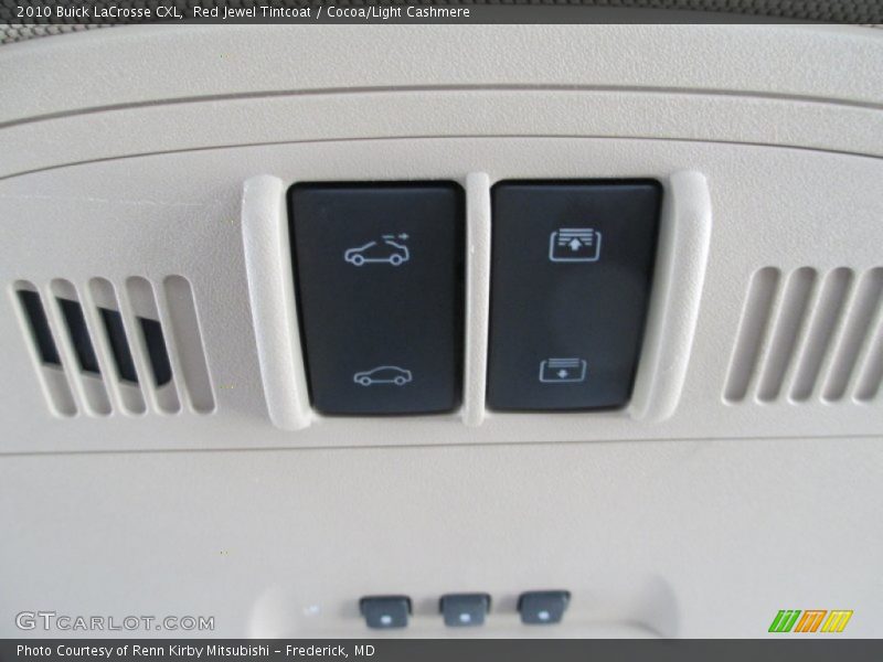 Red Jewel Tintcoat / Cocoa/Light Cashmere 2010 Buick LaCrosse CXL