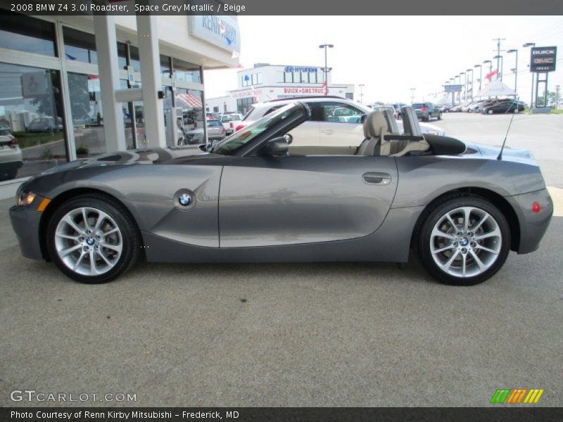 Space Grey Metallic / Beige 2008 BMW Z4 3.0i Roadster