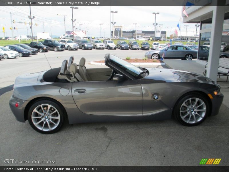 Space Grey Metallic / Beige 2008 BMW Z4 3.0i Roadster