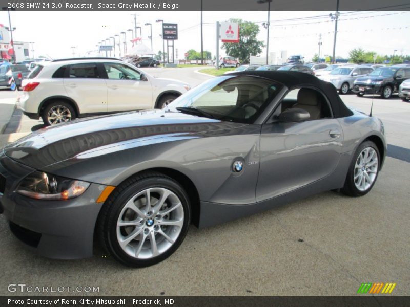Space Grey Metallic / Beige 2008 BMW Z4 3.0i Roadster