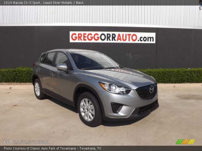 Liquid Silver Metallic / Black 2014 Mazda CX-5 Sport