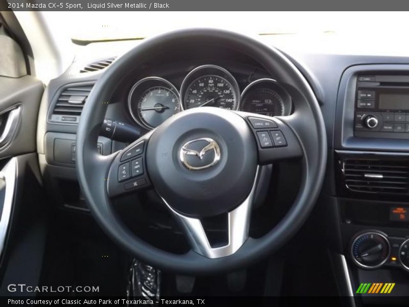 Liquid Silver Metallic / Black 2014 Mazda CX-5 Sport