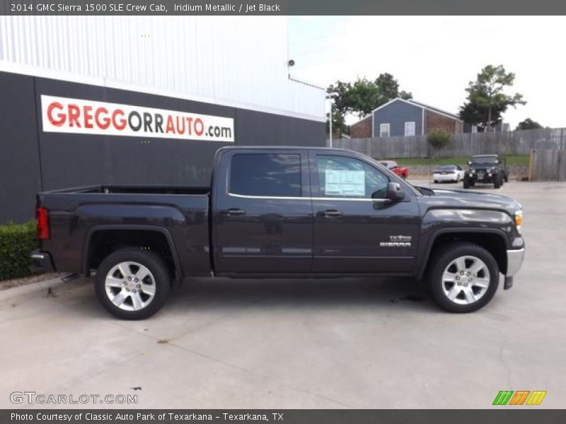 Iridium Metallic / Jet Black 2014 GMC Sierra 1500 SLE Crew Cab