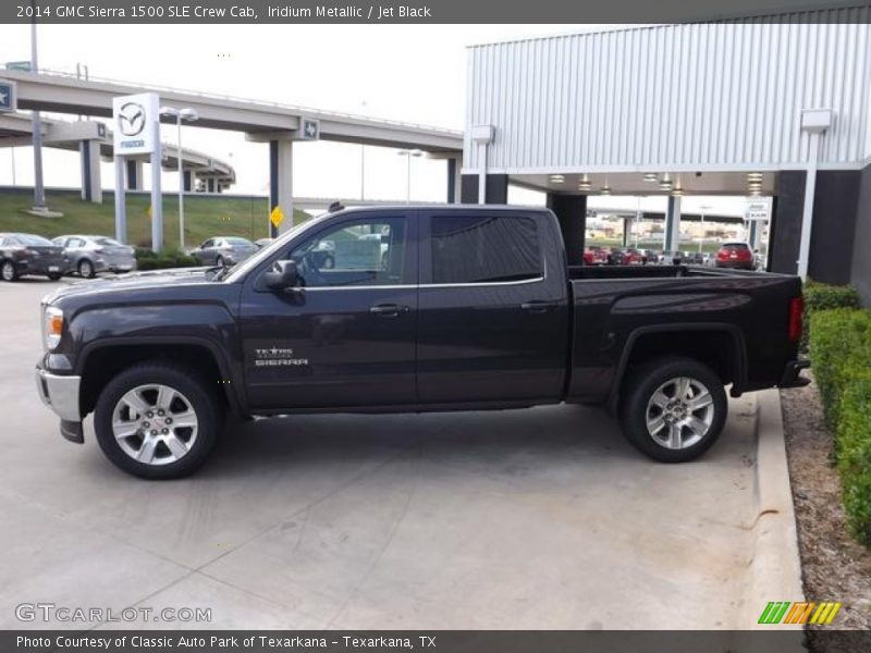 Iridium Metallic / Jet Black 2014 GMC Sierra 1500 SLE Crew Cab