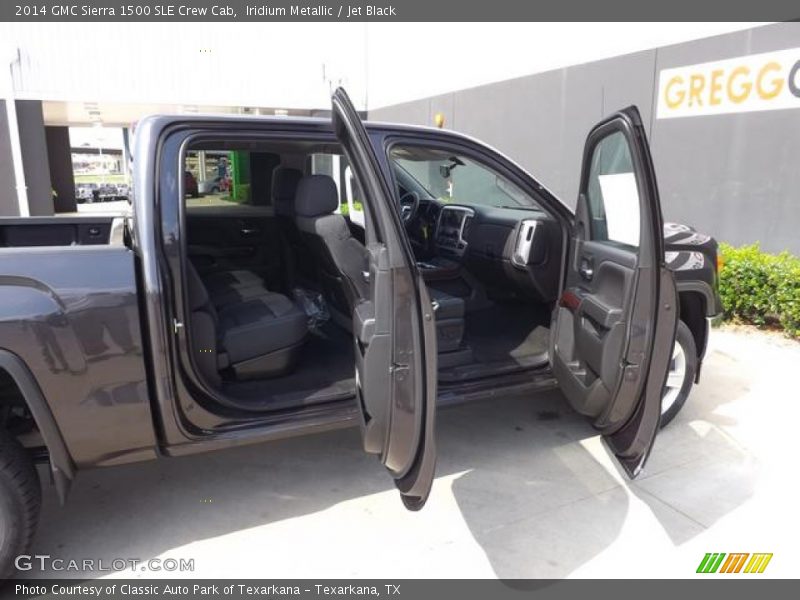 Iridium Metallic / Jet Black 2014 GMC Sierra 1500 SLE Crew Cab