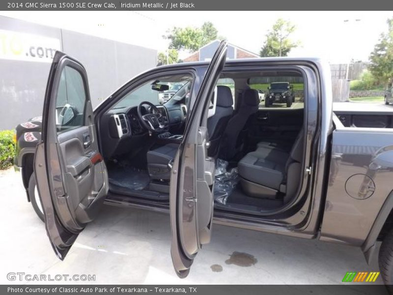 Iridium Metallic / Jet Black 2014 GMC Sierra 1500 SLE Crew Cab