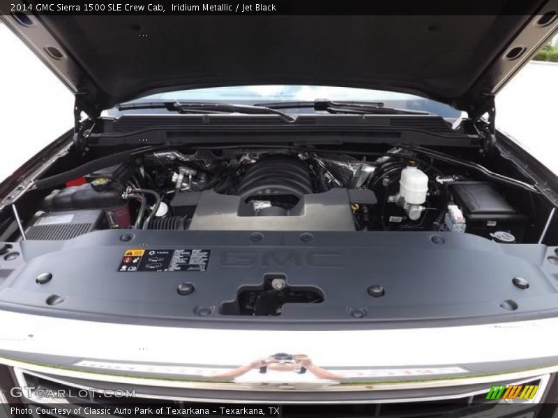 Iridium Metallic / Jet Black 2014 GMC Sierra 1500 SLE Crew Cab